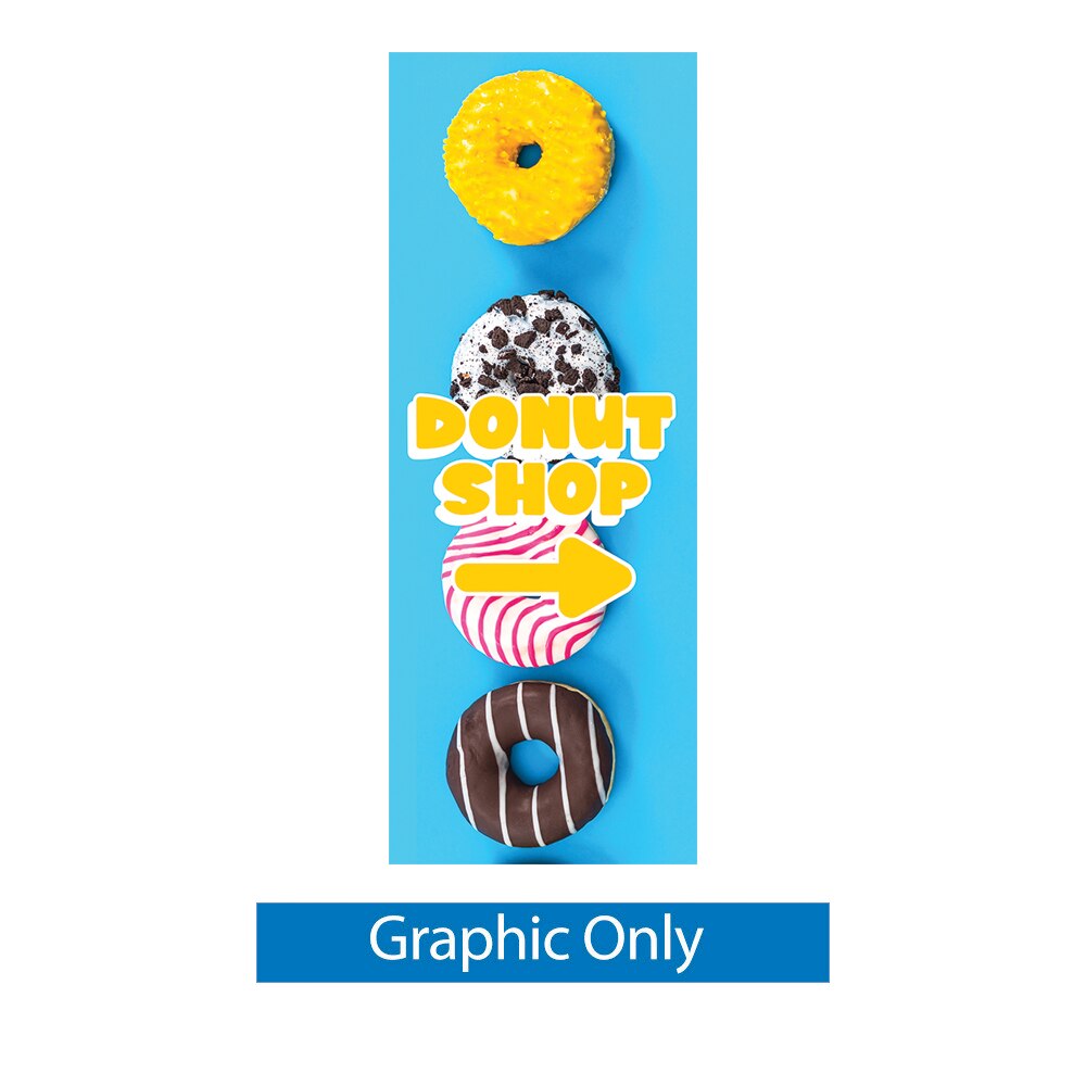 Zeppy Single-Sided Outdoor Banner Stand — 26x68 Graphic Only